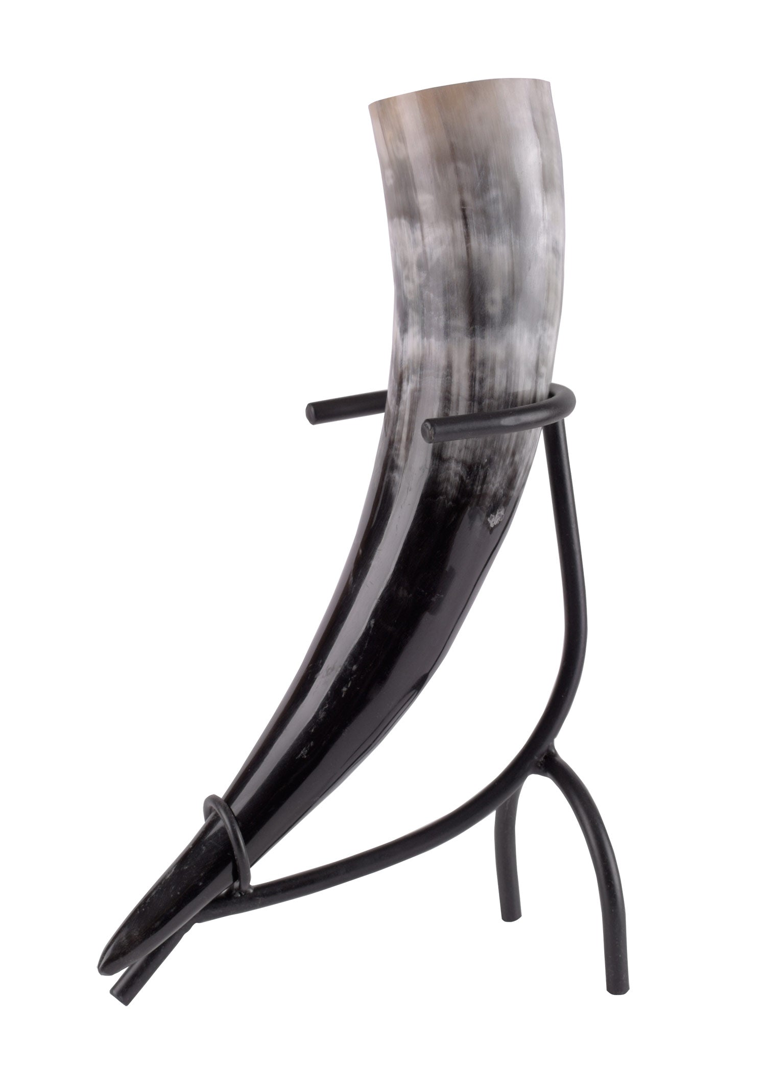 Imagen única de: Soporte Para Cuerno Para Beber, Lacado En Negro, Grande
