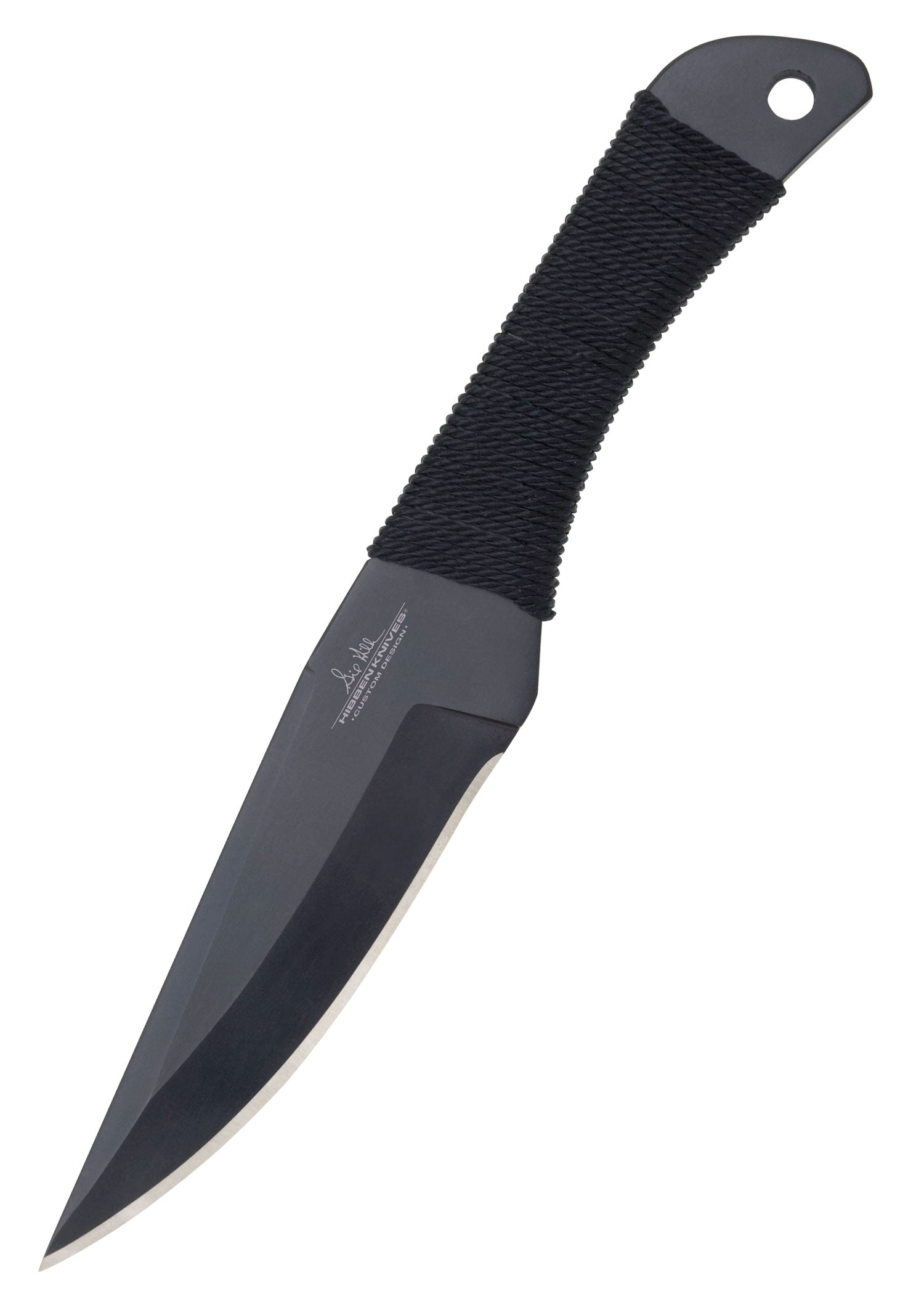 Imagen única de: Gil Hibben - Juego De 3 Cuchillos Arrojadizos Con Mango De Cuerda, Grandes, Negros
