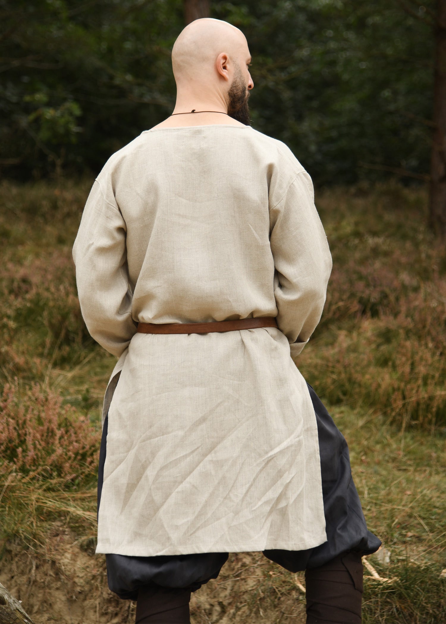 Imagen única de: Túnica Medieval De Lino, Natural