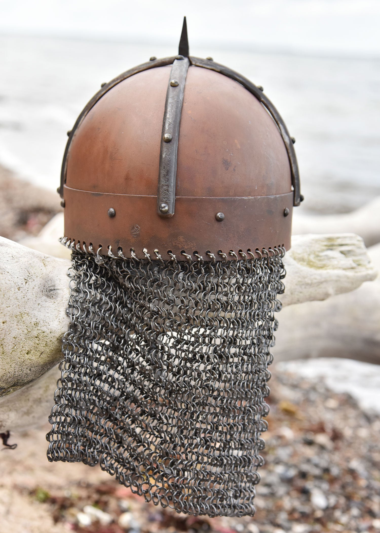 Imagen única de: El Casco Gjermundbu Con Casco Remachado, Acero De 2 Mm