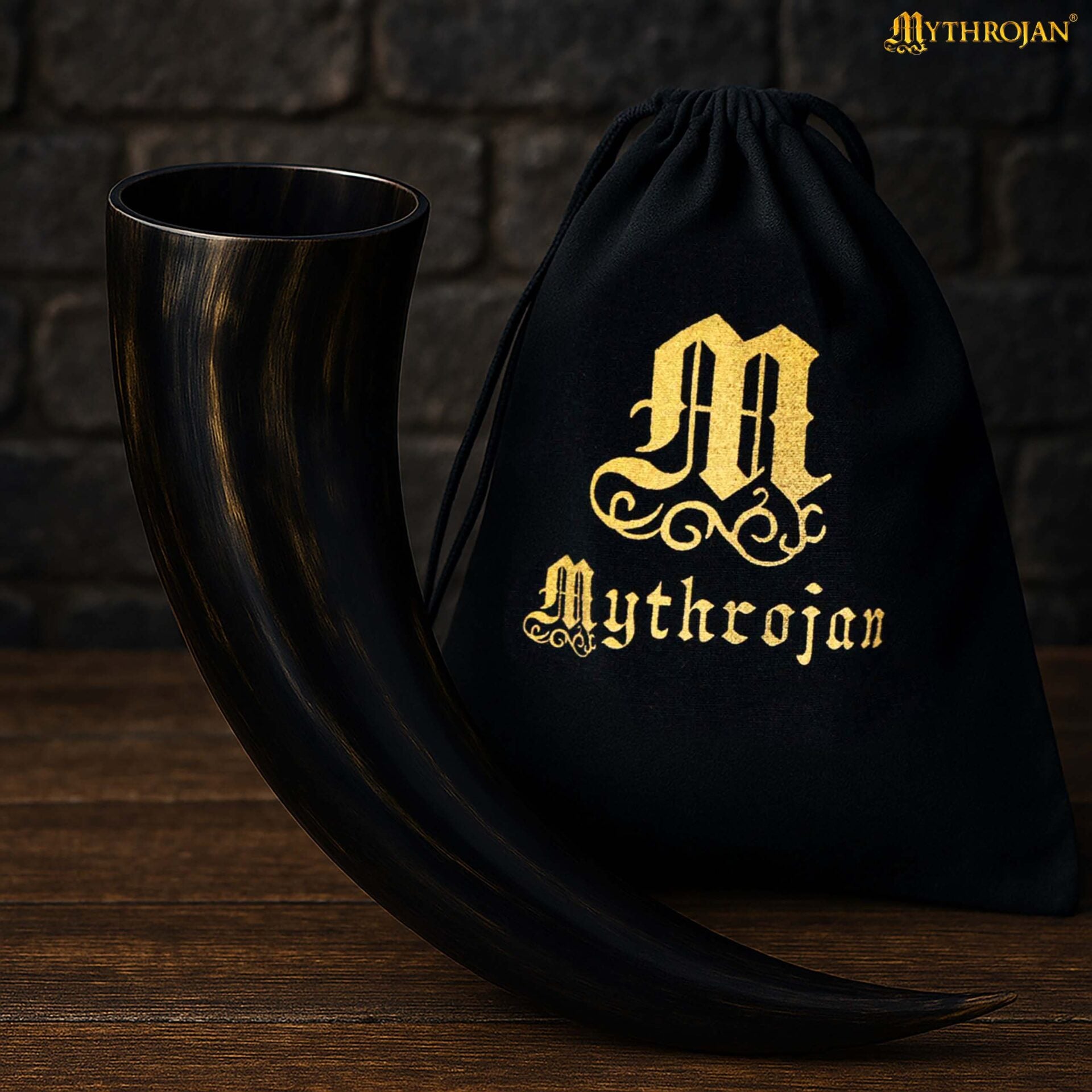 Imagen única de: Cuerno vikingo para beber Mythrojan — Jarra de hidromiel