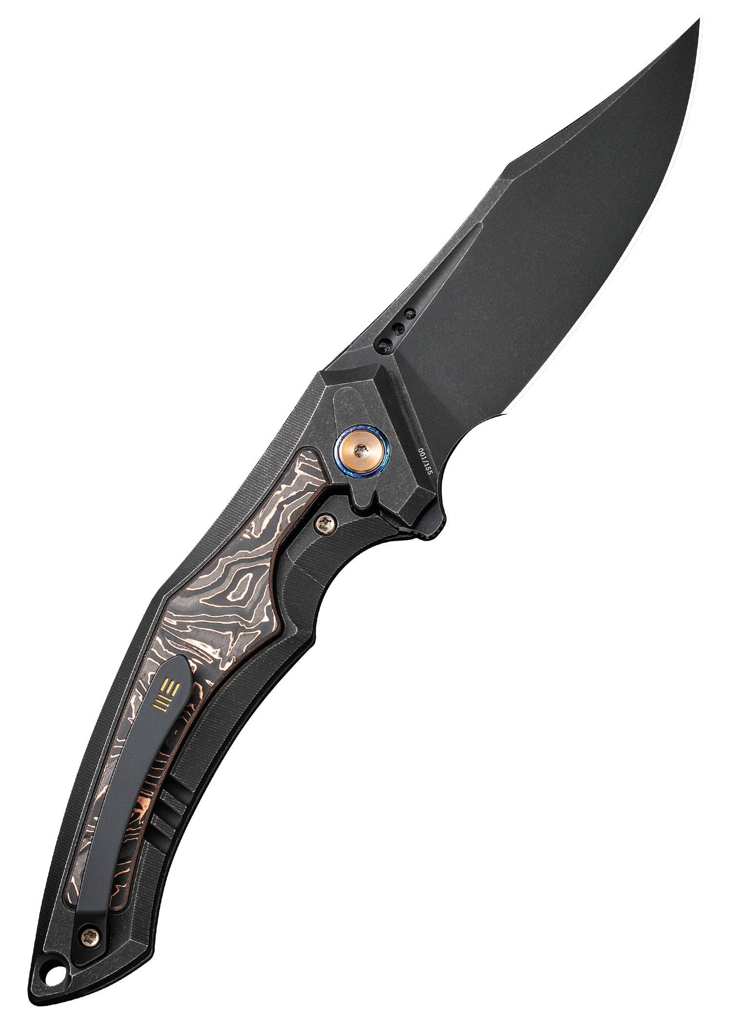 Imagen única de: We Knife Orpheus Titanium Copper Foil Cf, Navaja De Bolsillo